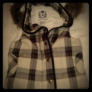 Sleeveless Faux Fur Lined Hooded Vest